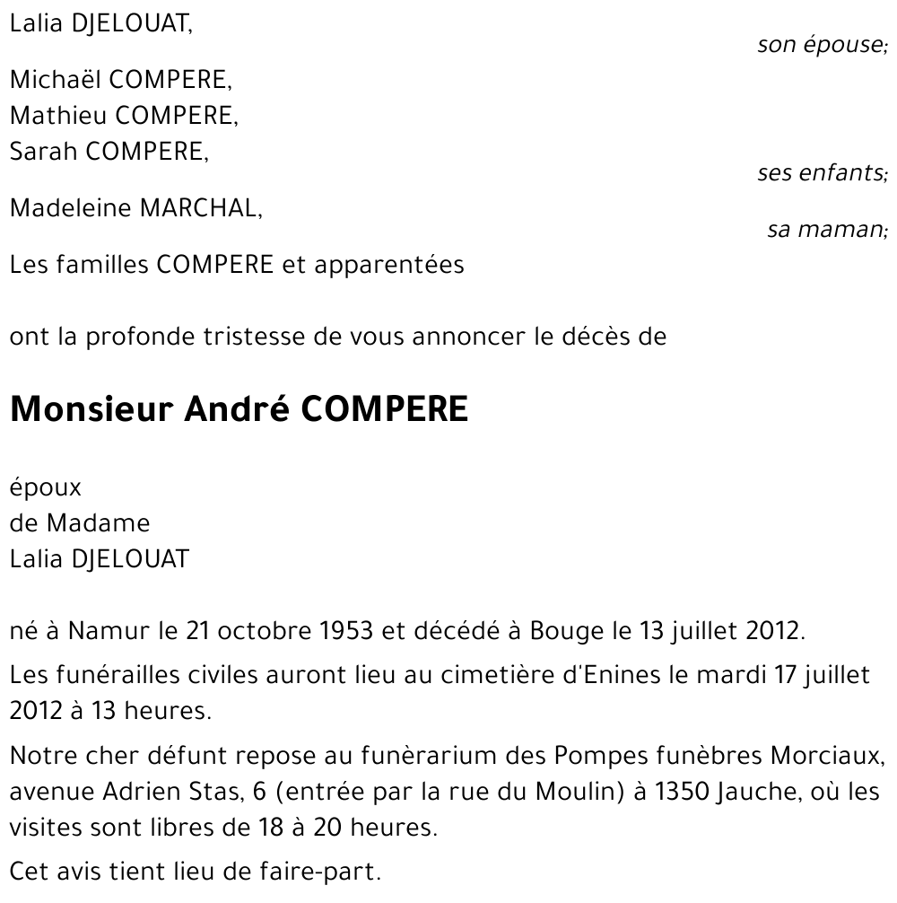 André COMPERE