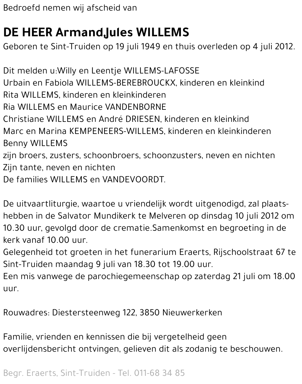 Armand, Jules Willems