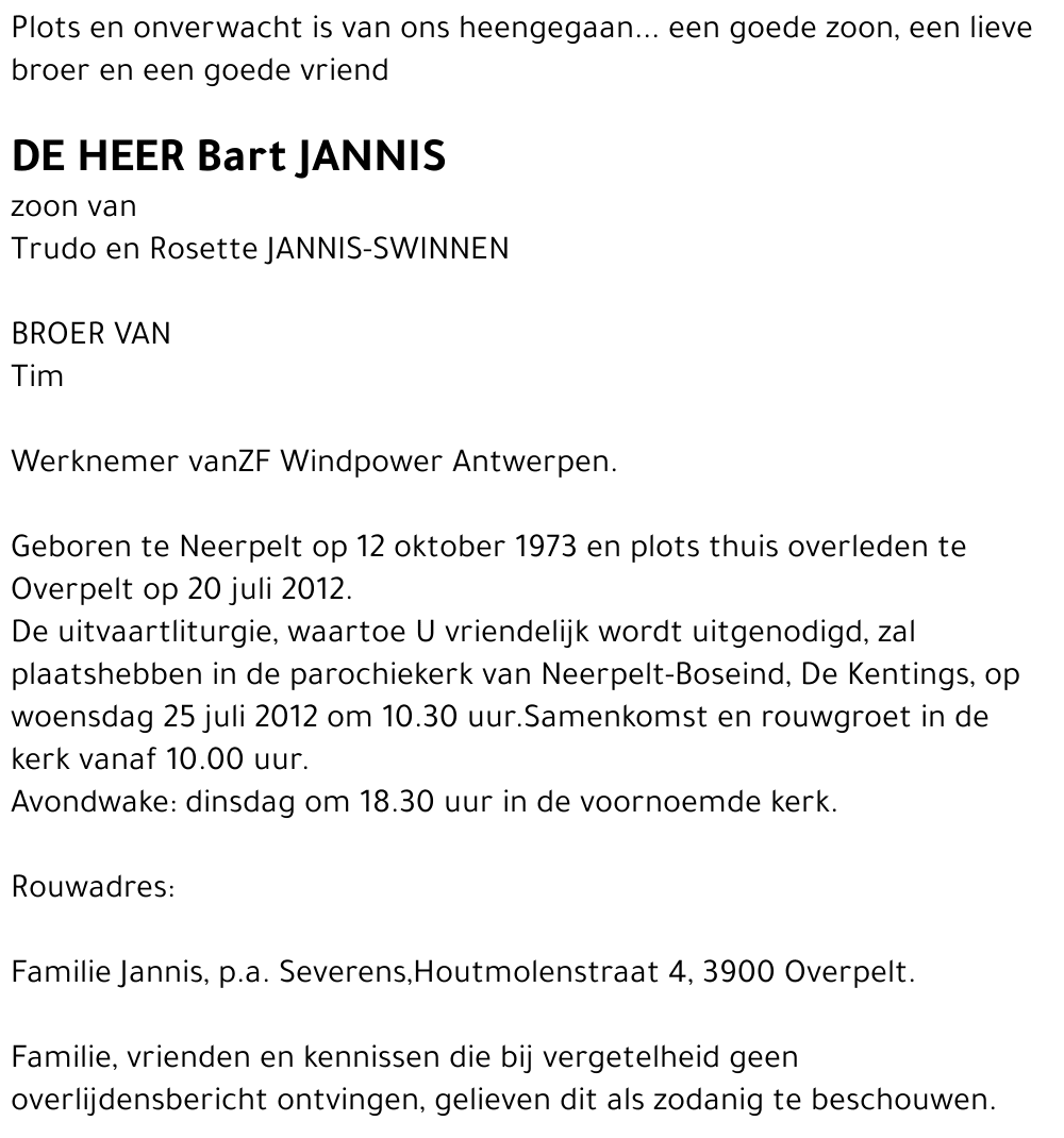 Bart Jannis