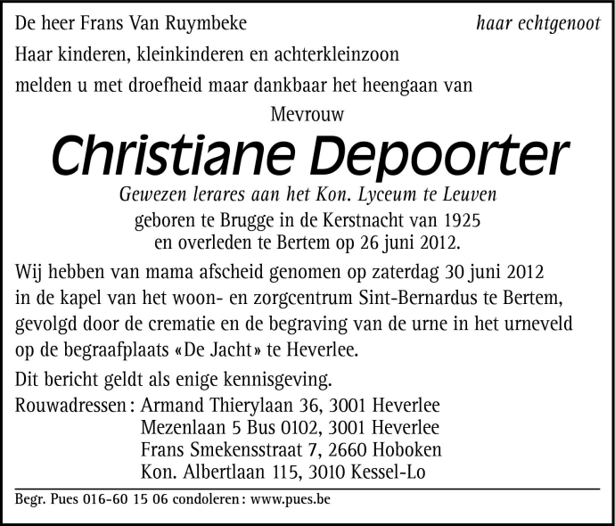 Christiane Depoorter