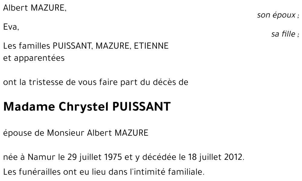 Chrystel PUISSANT