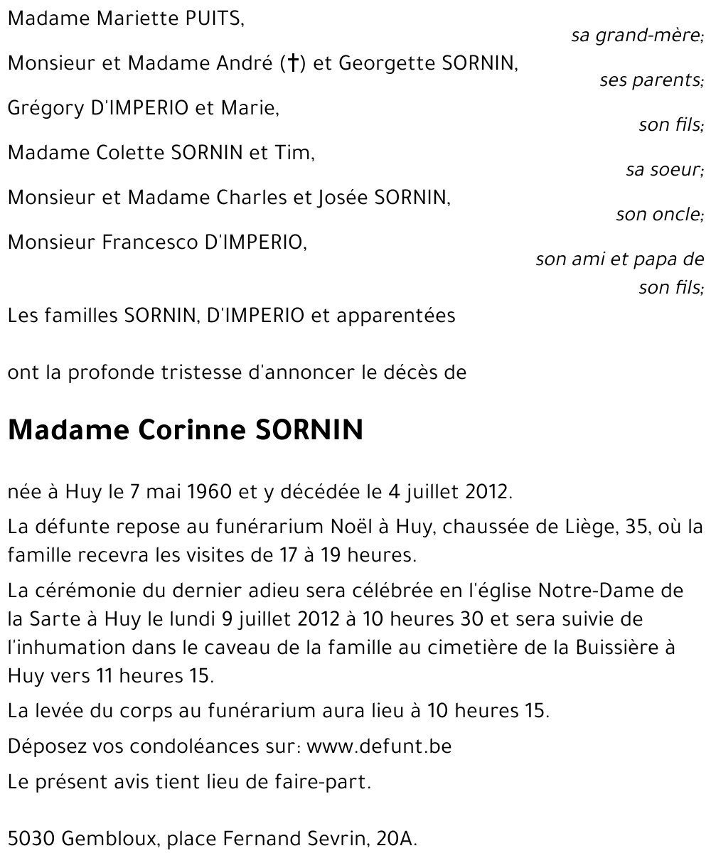 Corinne SORNIN
