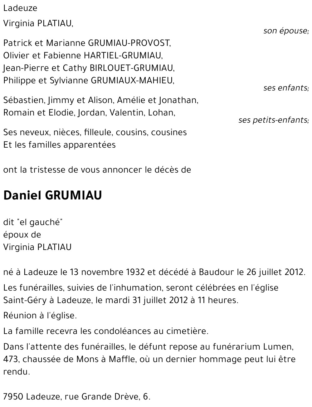 Daniel GRUMIAU