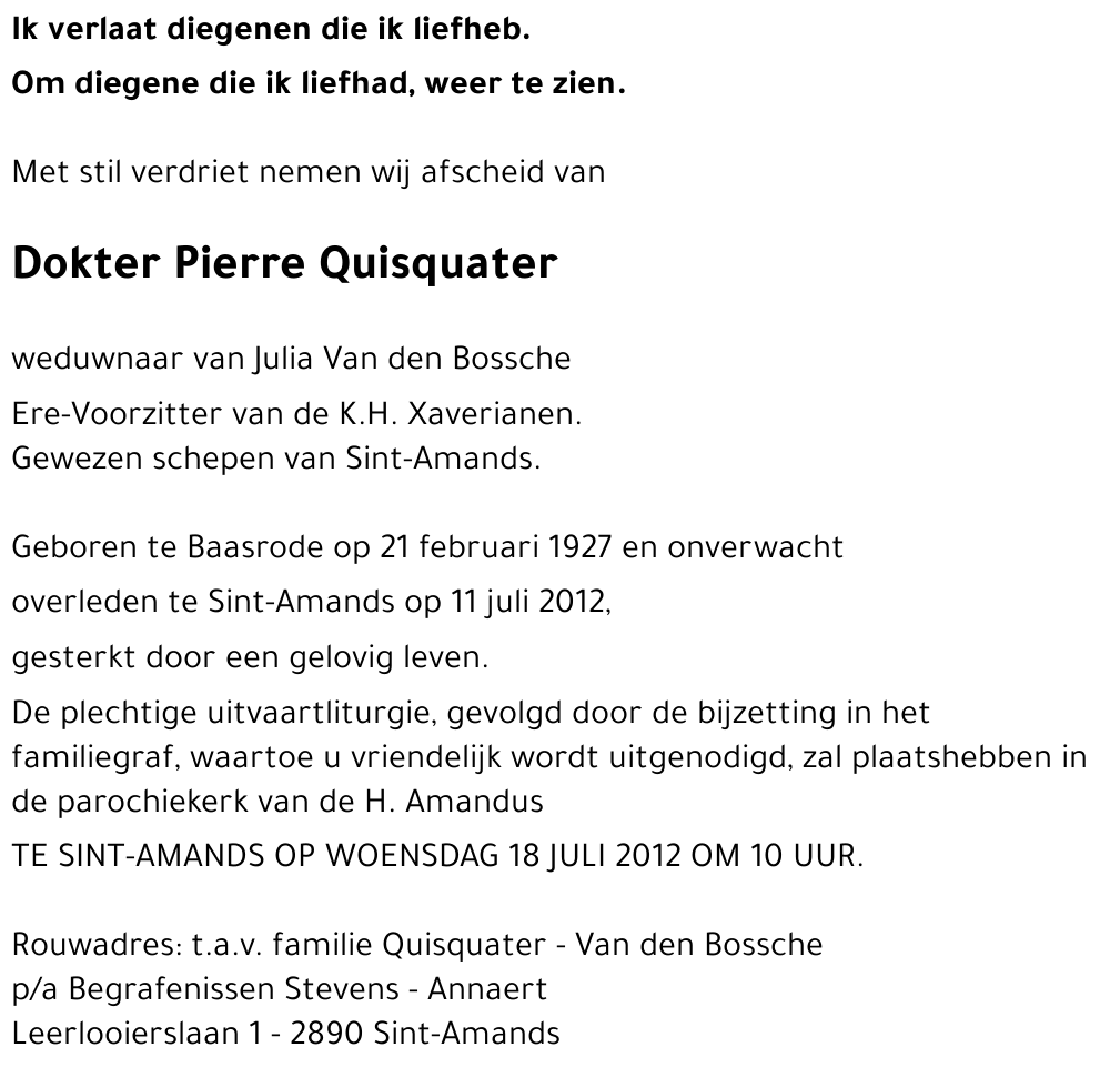 Dokter Pierre Quisquater
