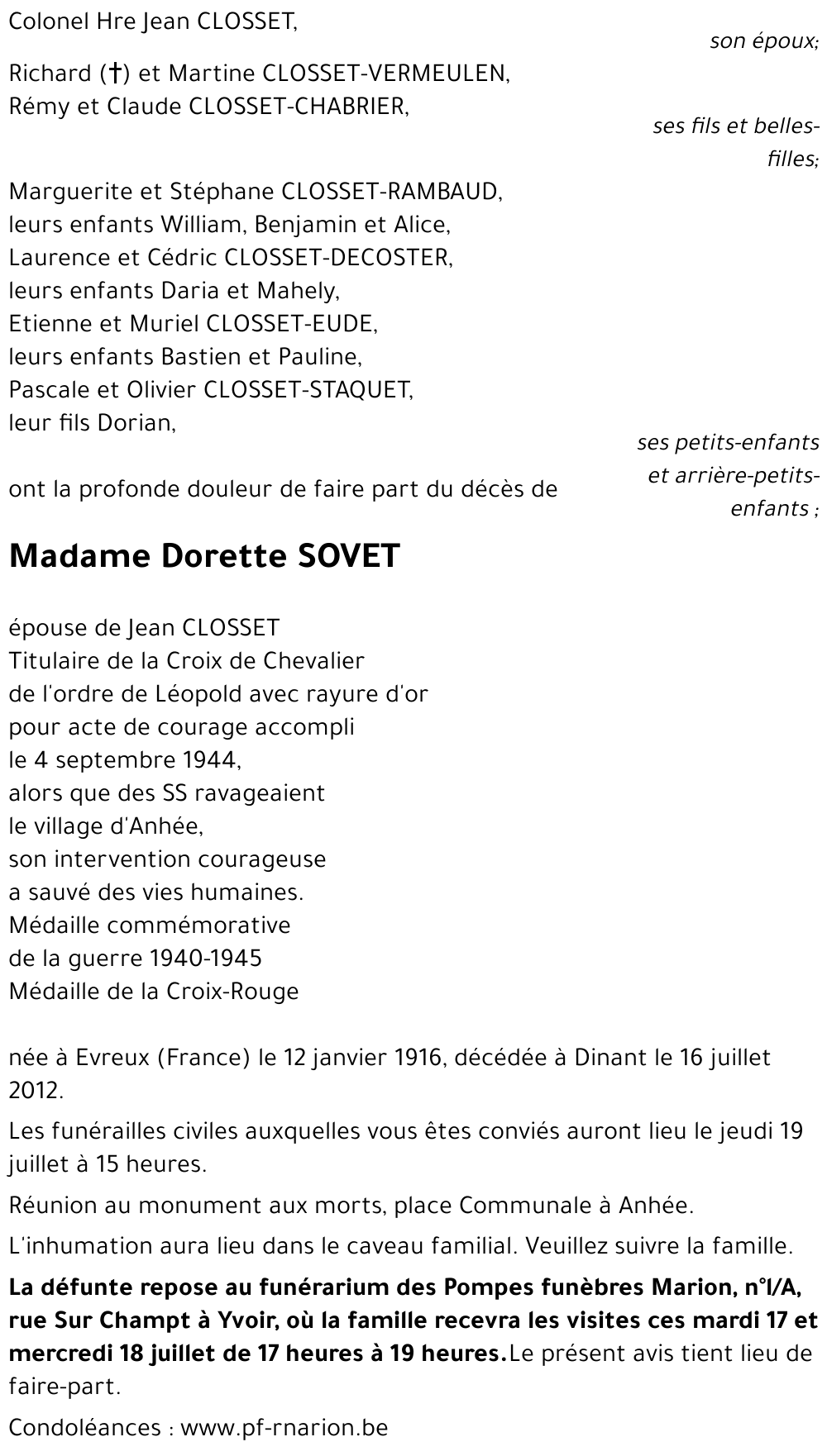 Dorette SOVET