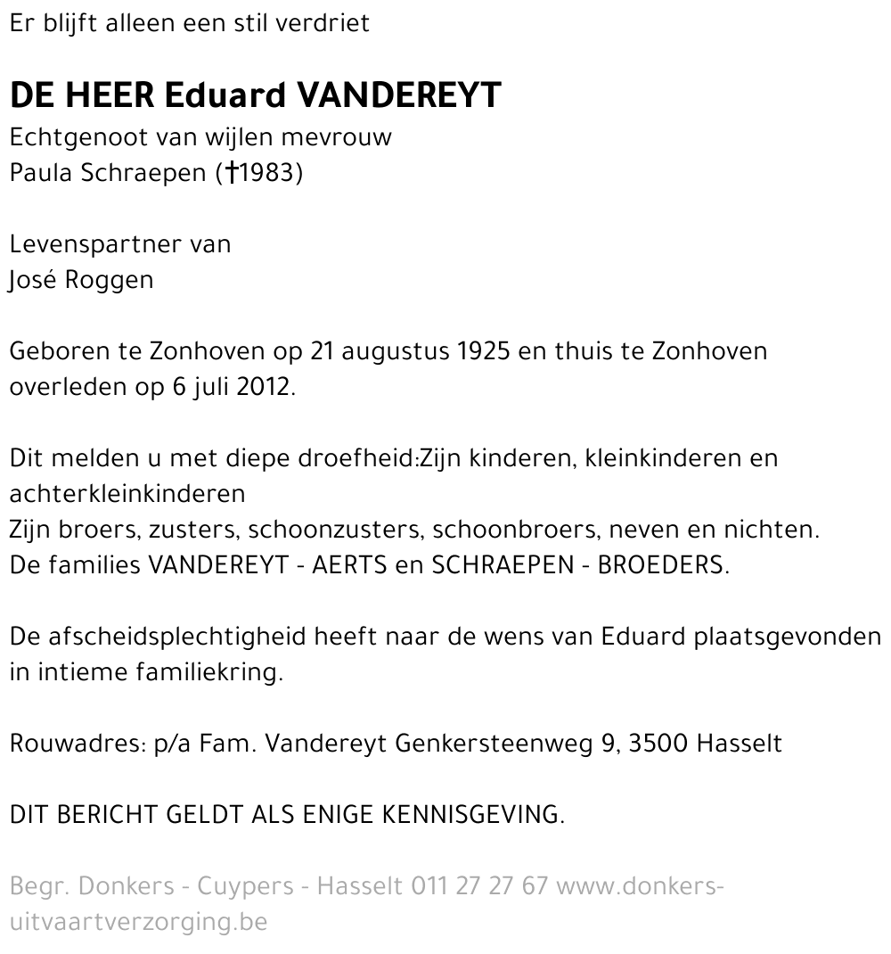 Eduardus Vandereyt