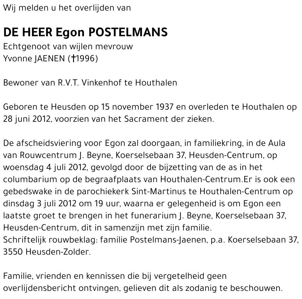 Egon Postelmans