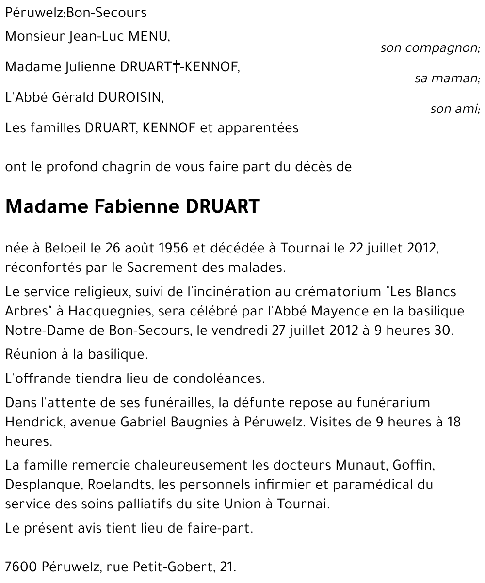 Fabienne DRUART