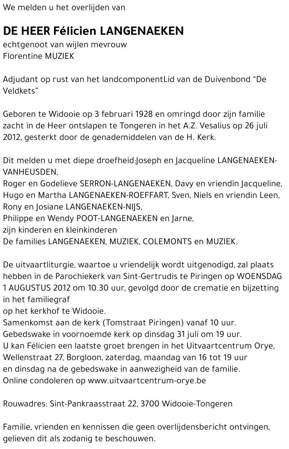 Félicien Langenaeken