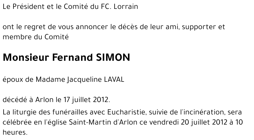 Fernand SIMON