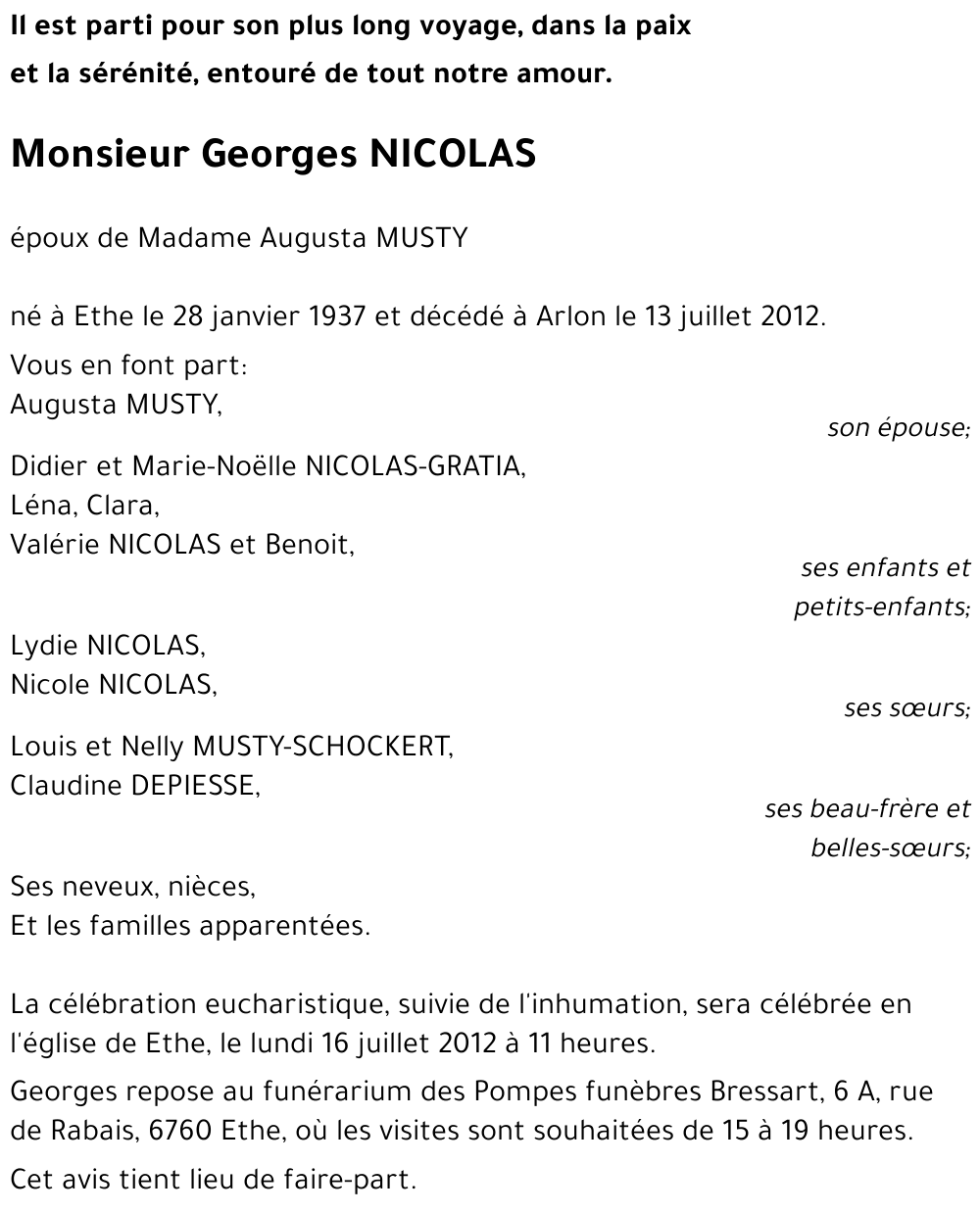 Georges NICOLAS