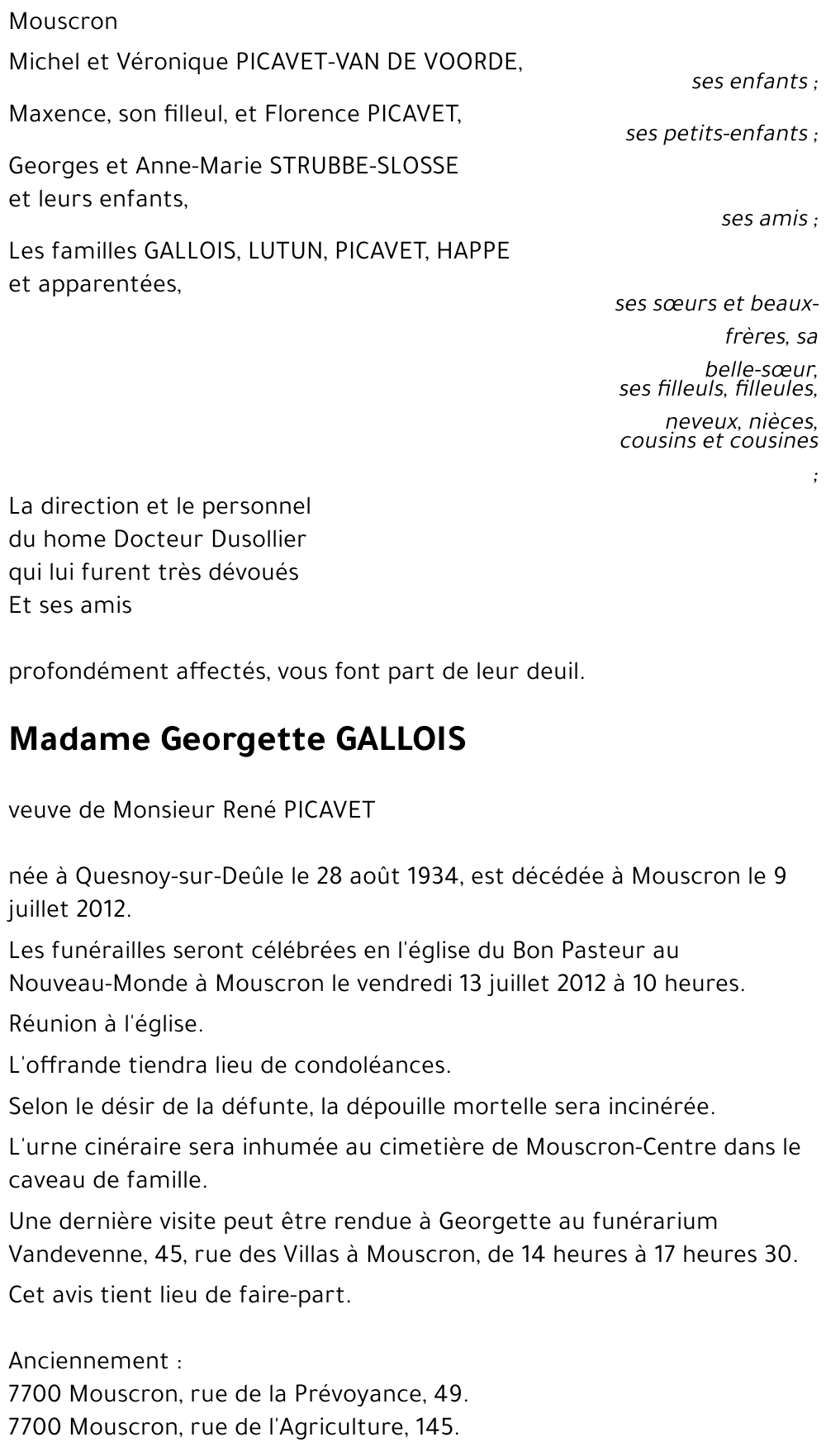 Georgette GALLOIS