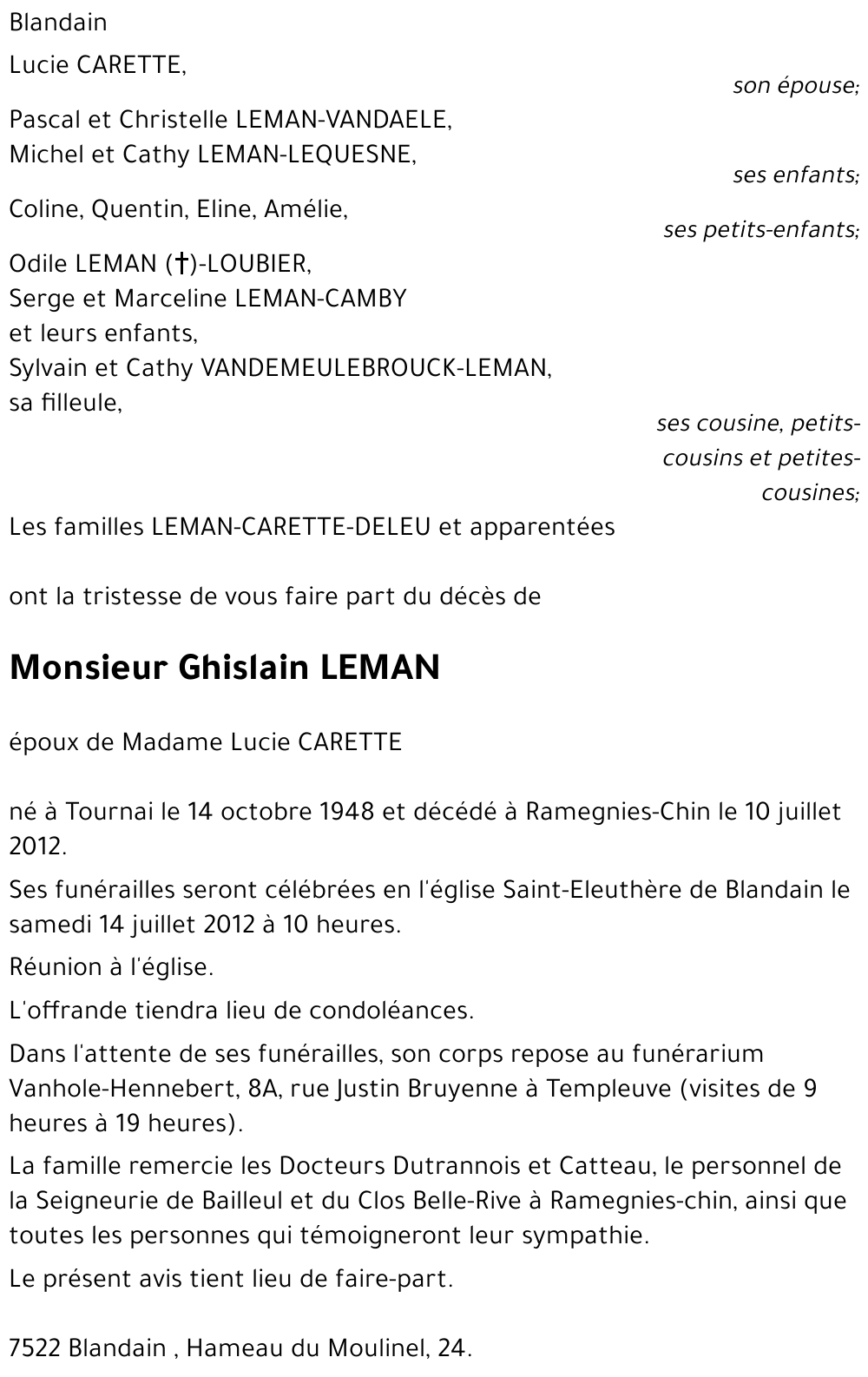Ghislain LEMAN
