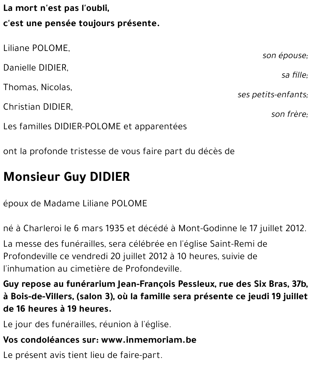 Guy DIDIER