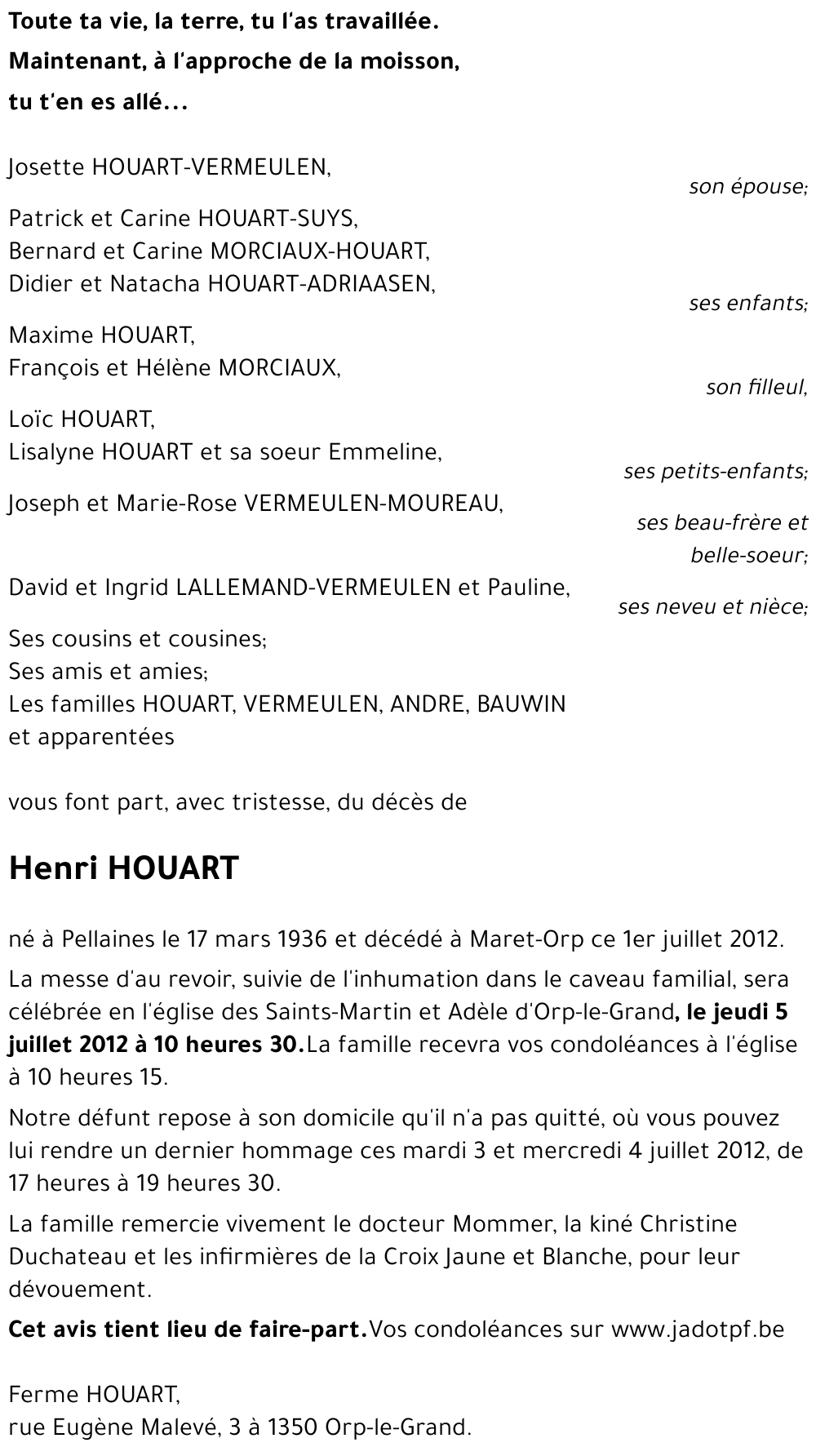 Henri HOUART