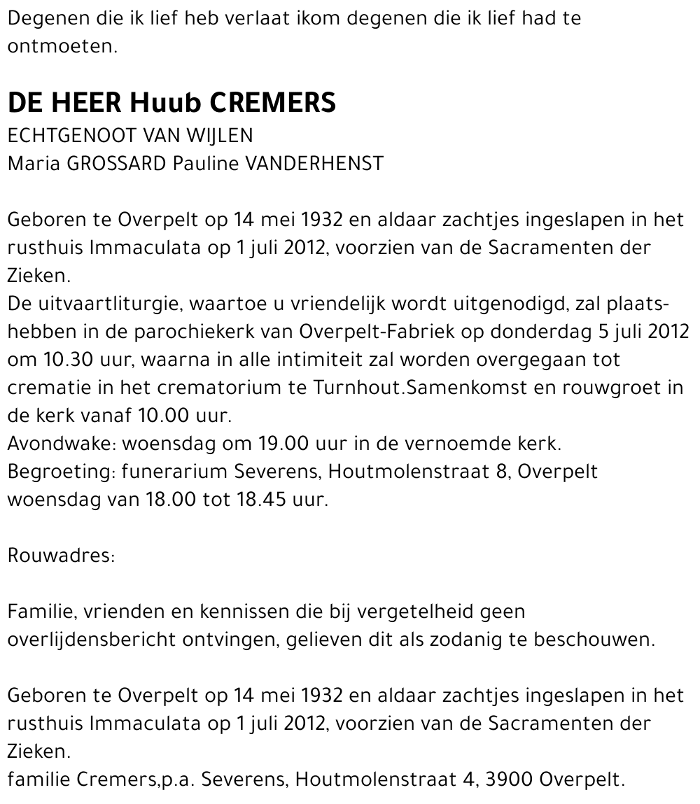 Huub Cremers