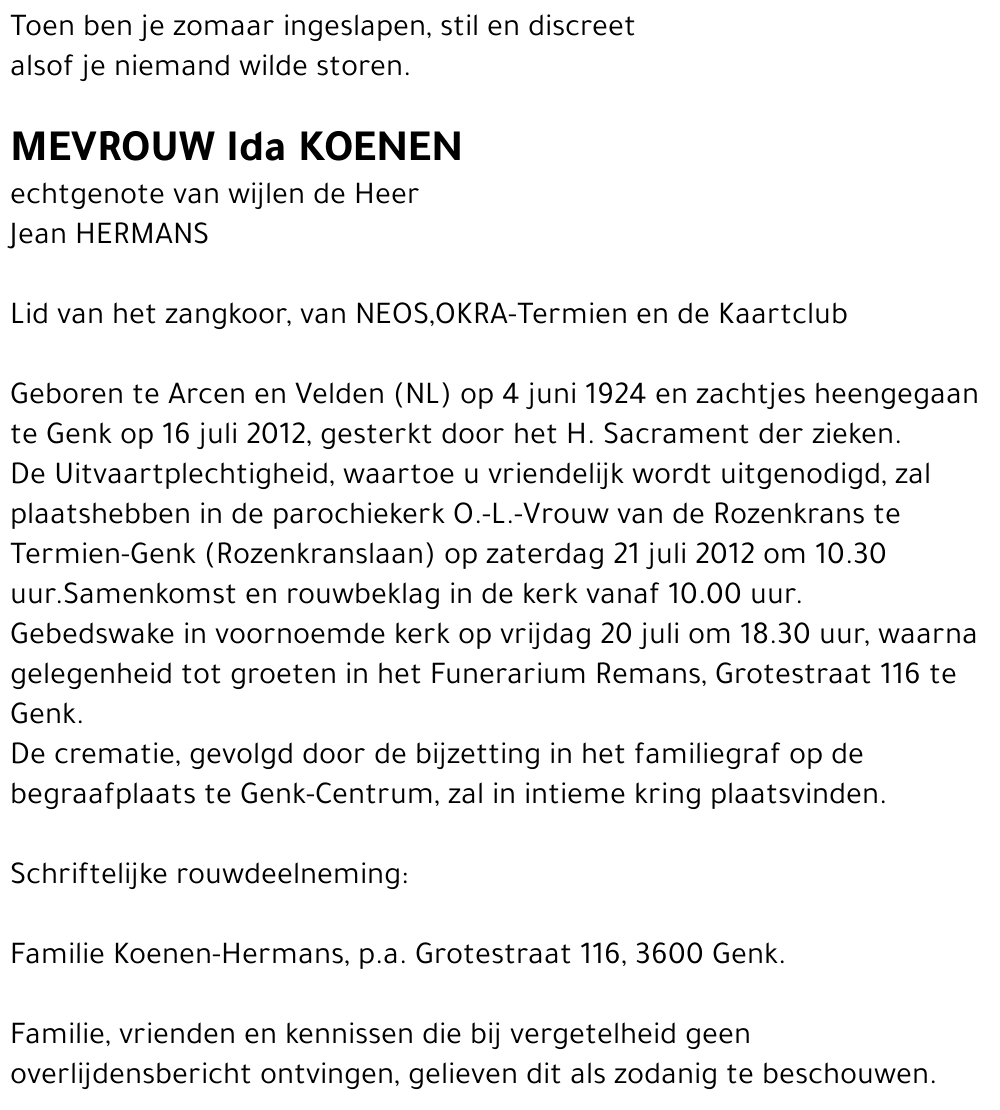 Ida KOENEN