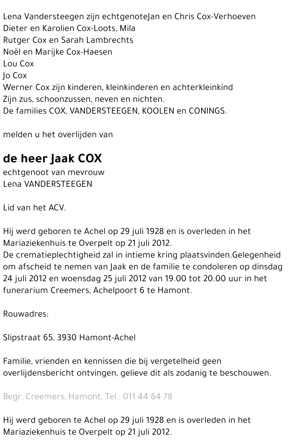 Jaak Cox
