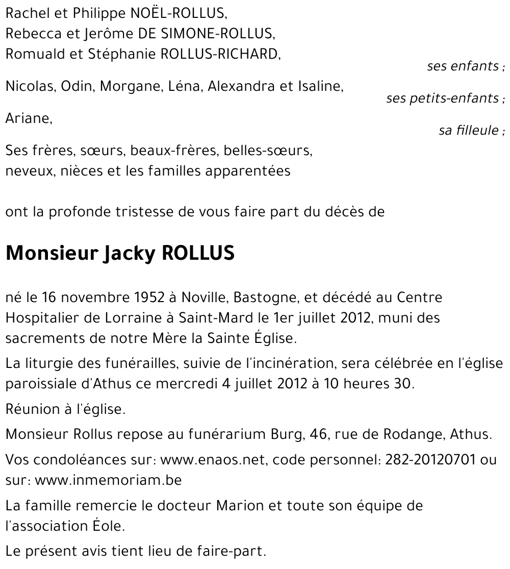 Jacky ROLLUS