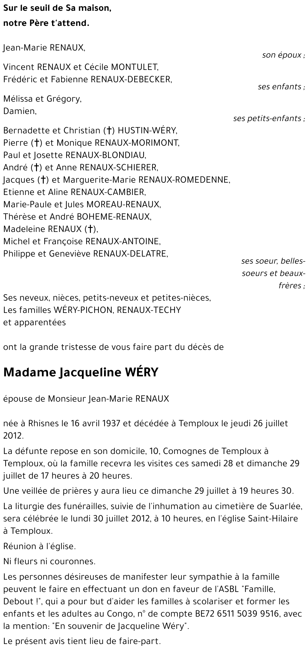 Jacqueline WÉRY