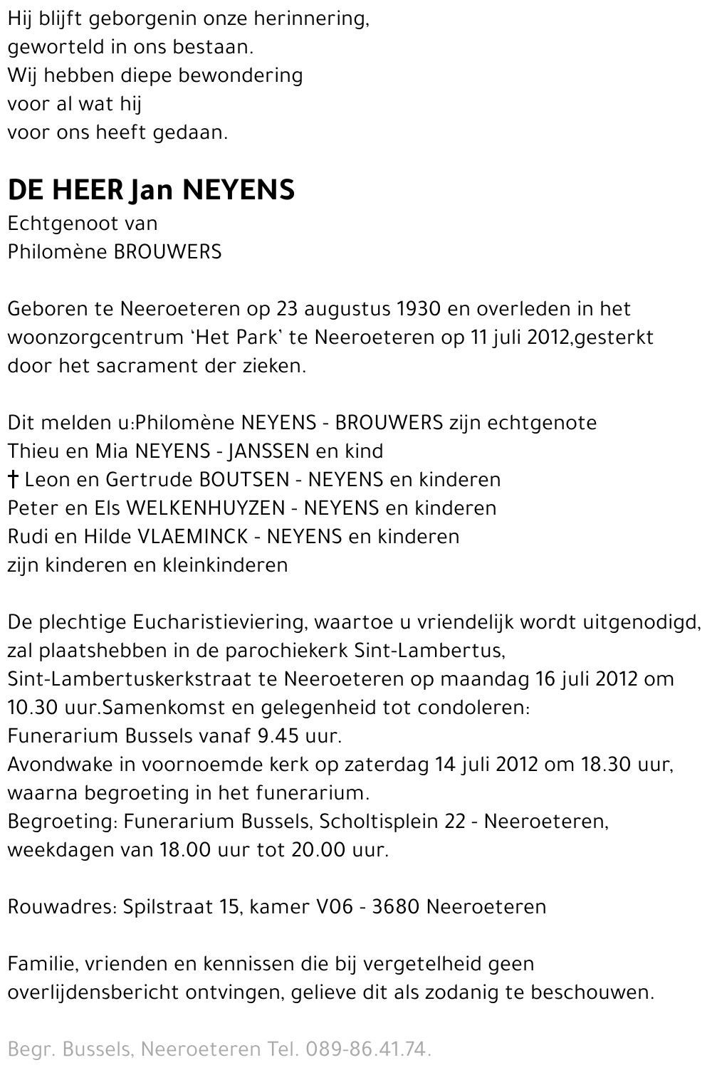 Jan NEYENS