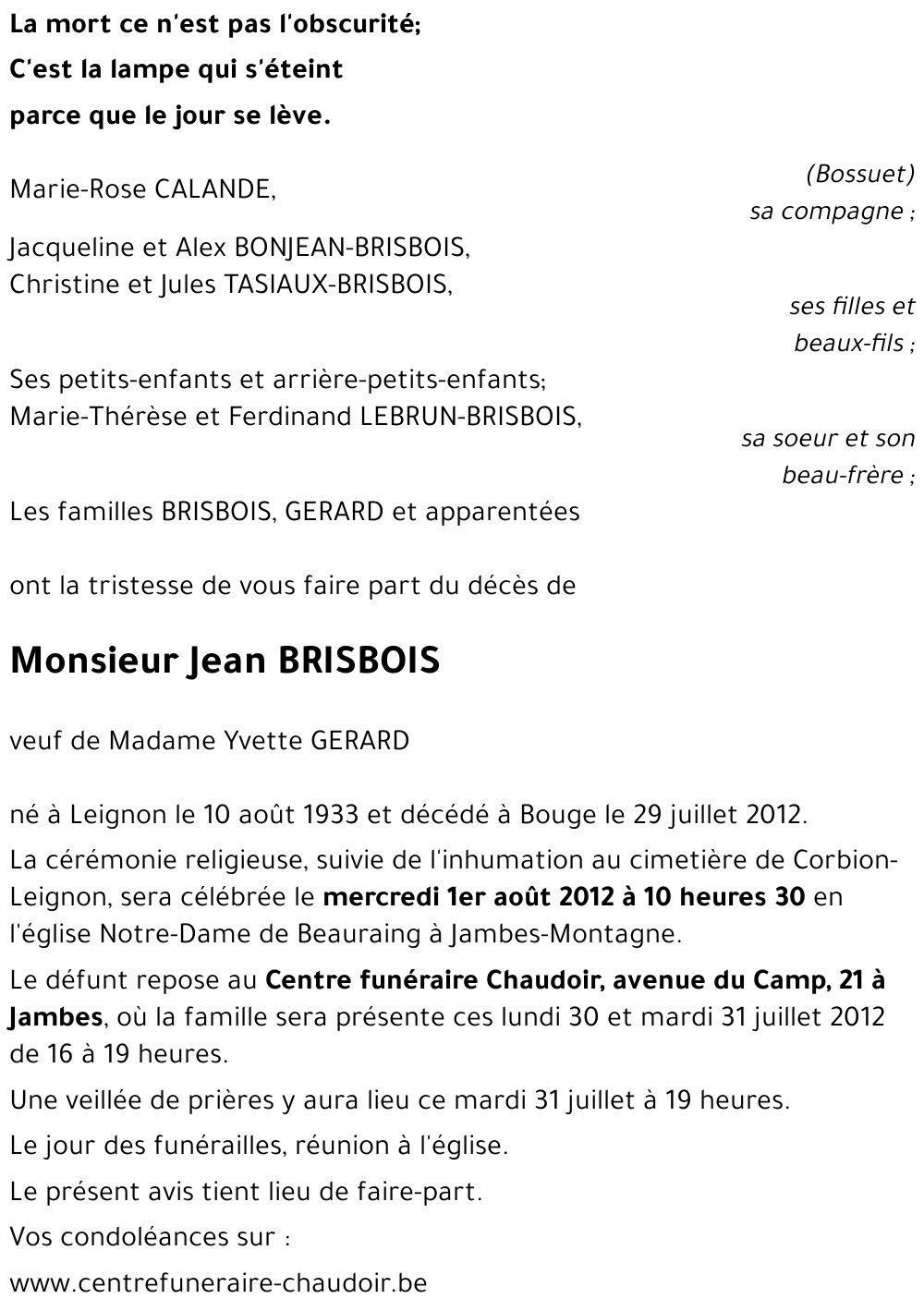 Jean BRISBOIS