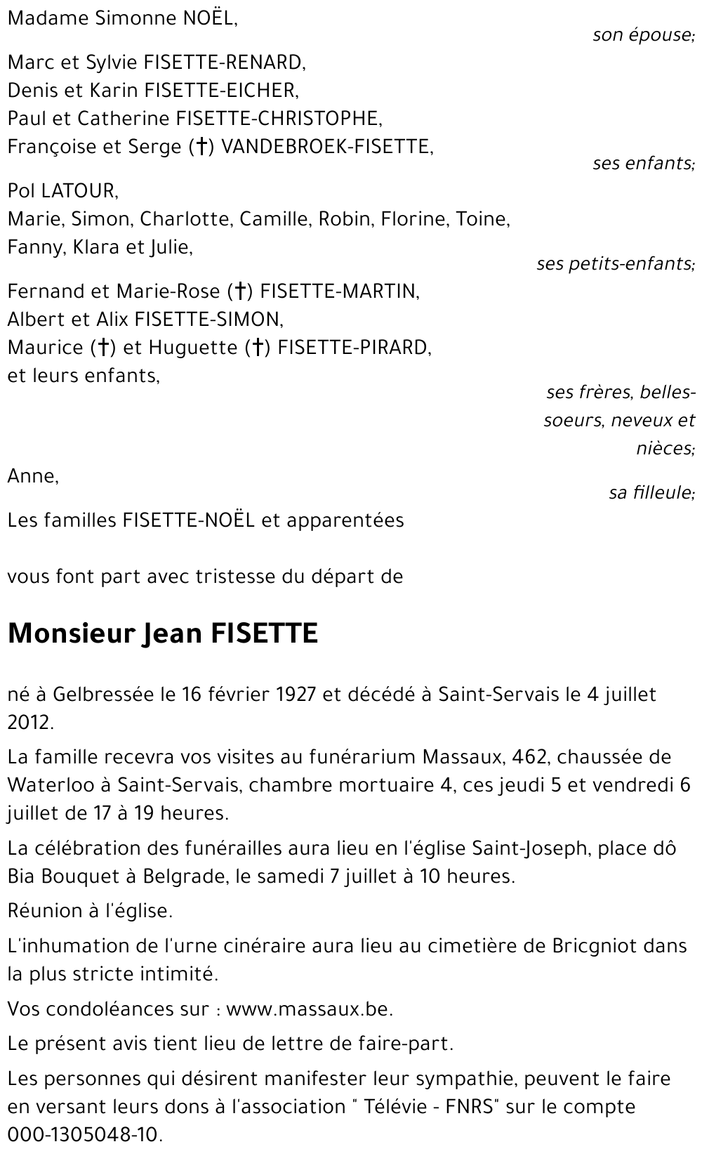 Jean FISETTE