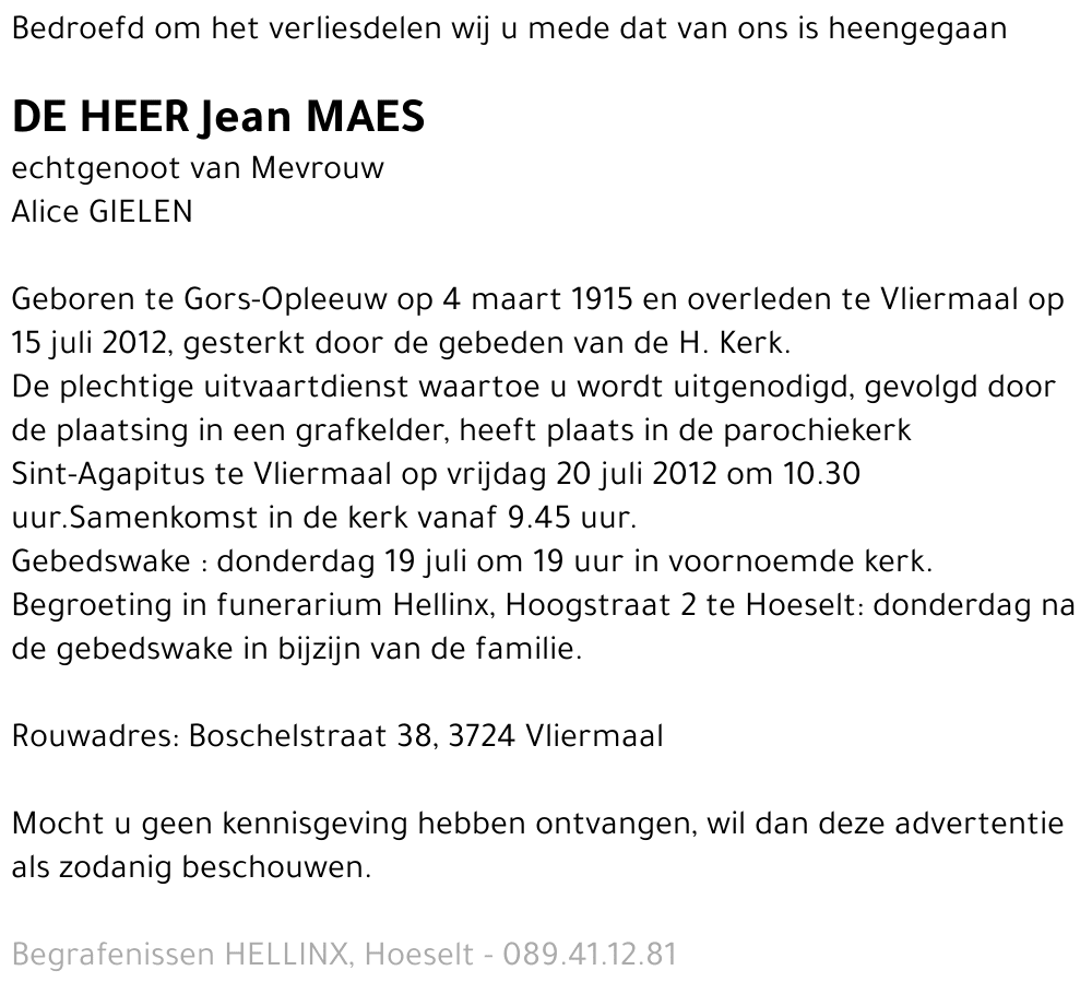 Jean MAES