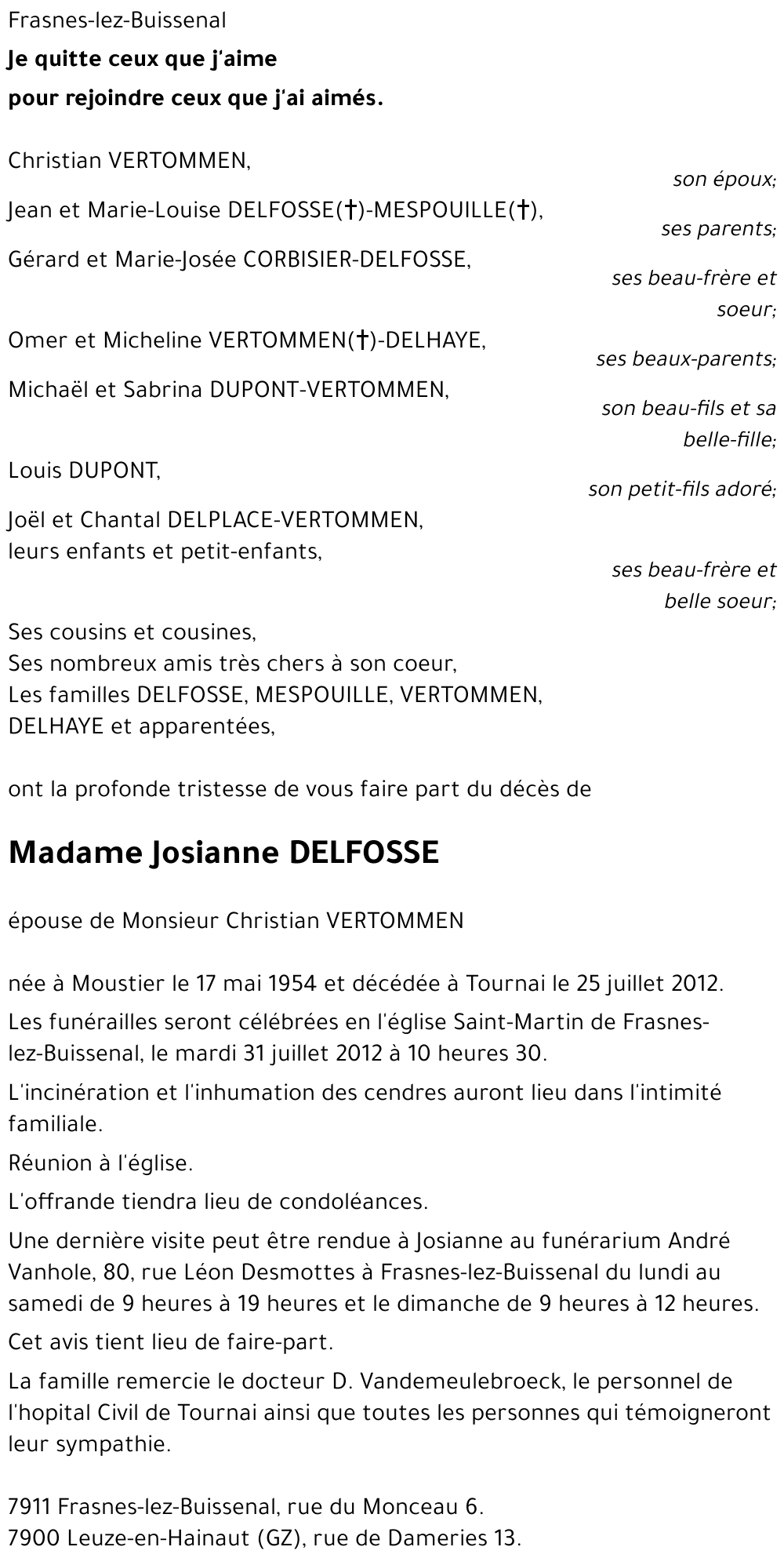 Josianne DELFOSSE