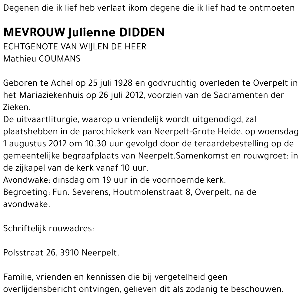 Julienne Didden