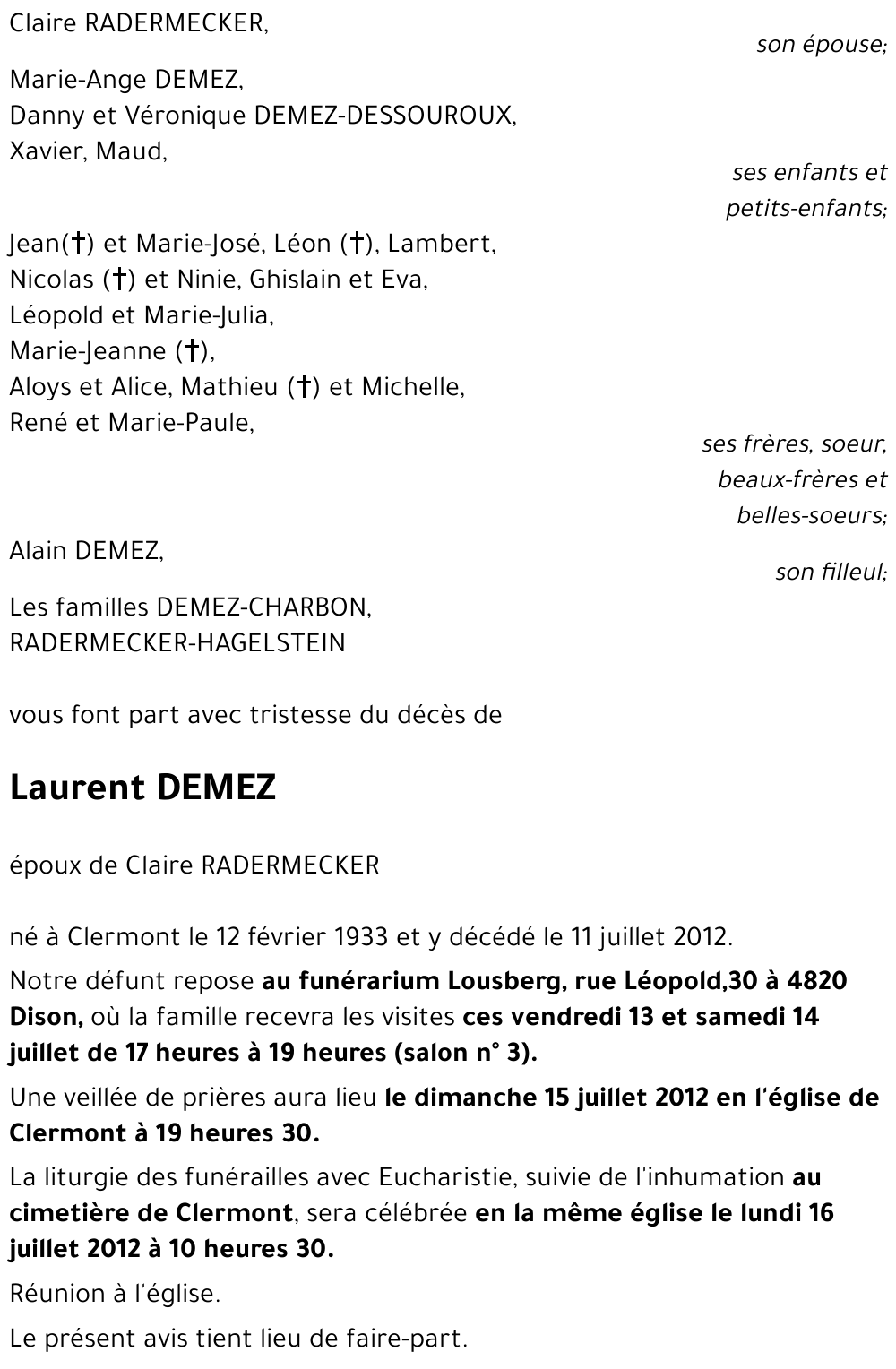 Laurent DEMEZ