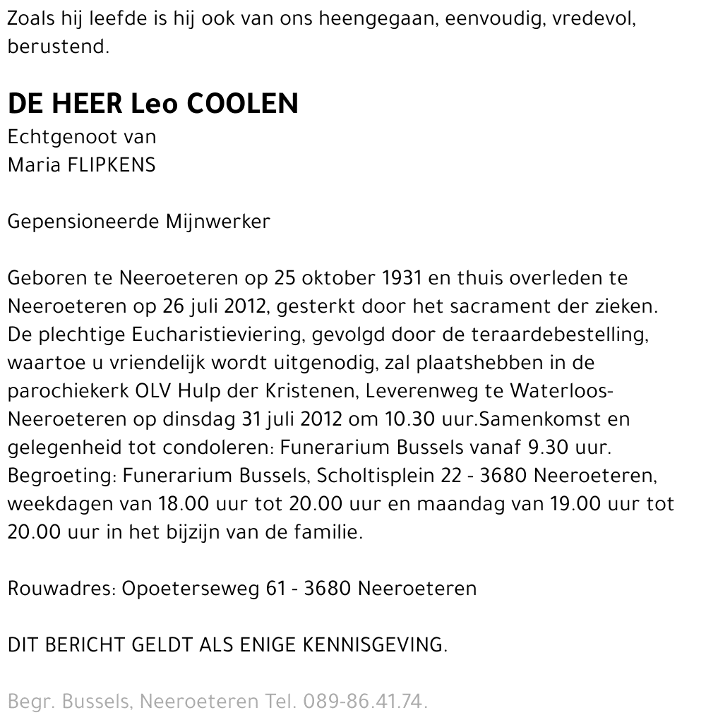 Leo COOLEN