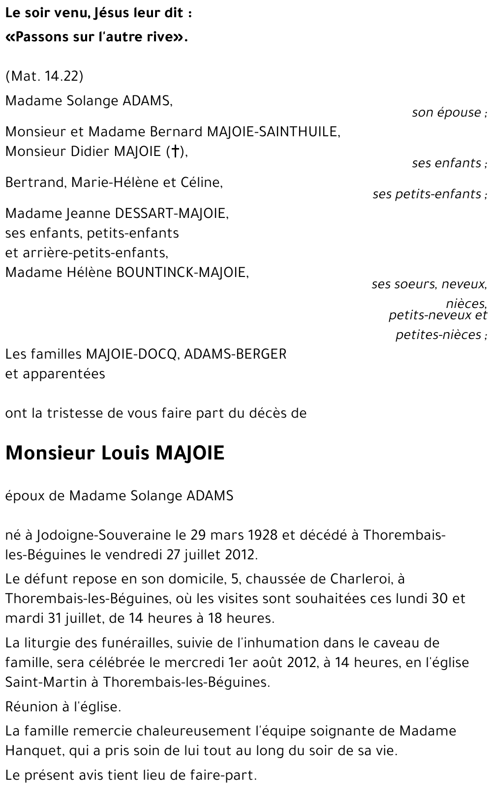 Louis MAJOIE