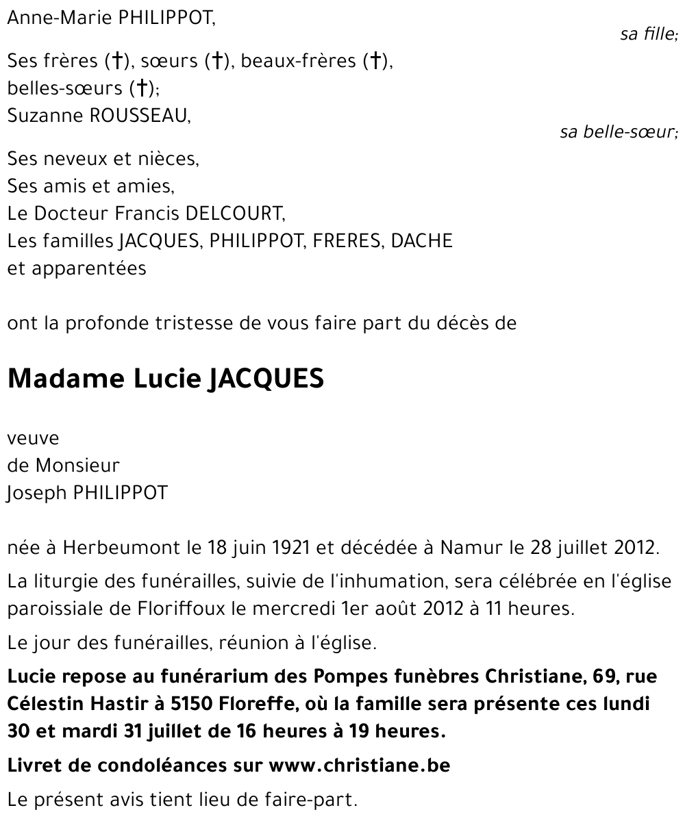 Lucie JACQUES