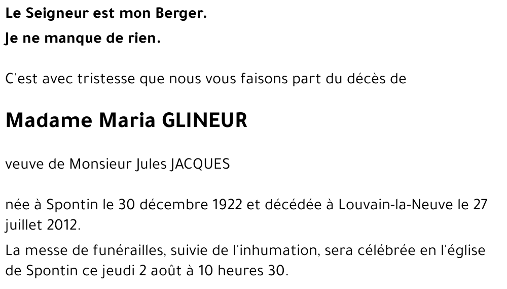 Maria GLINEUR