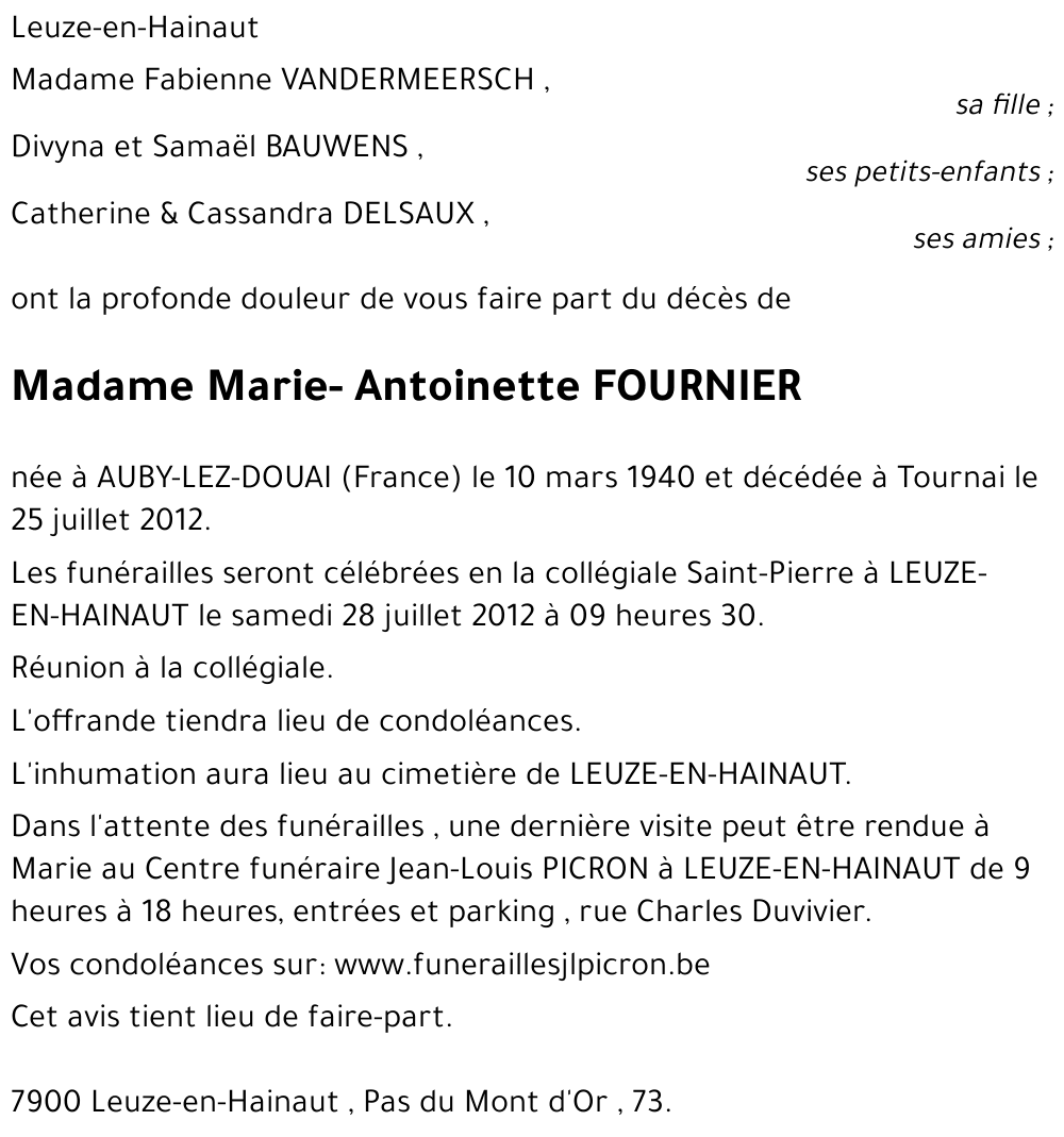 Marie FOURNIEZ