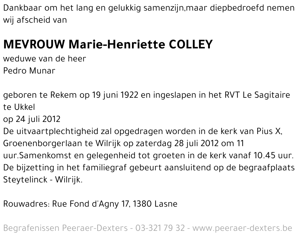 Marie-Henriette Colley