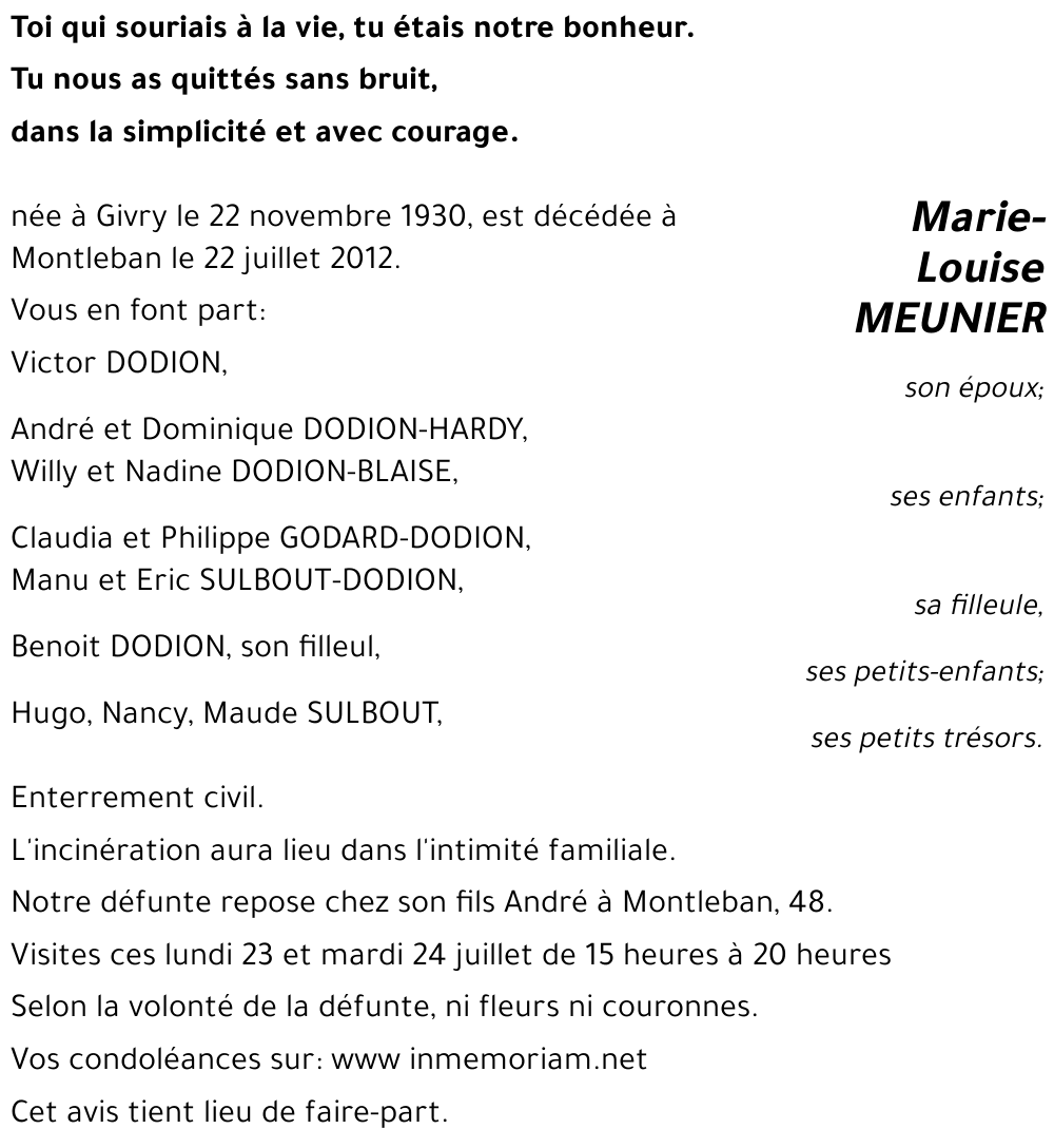 Marie-Louise Meunier