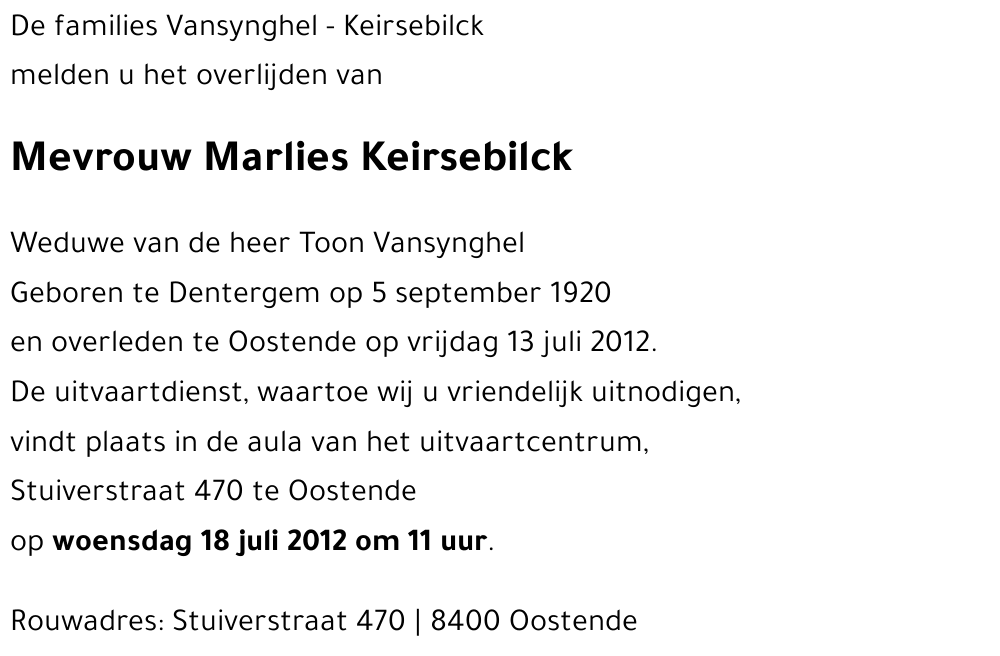 Marlies Keirsebilck