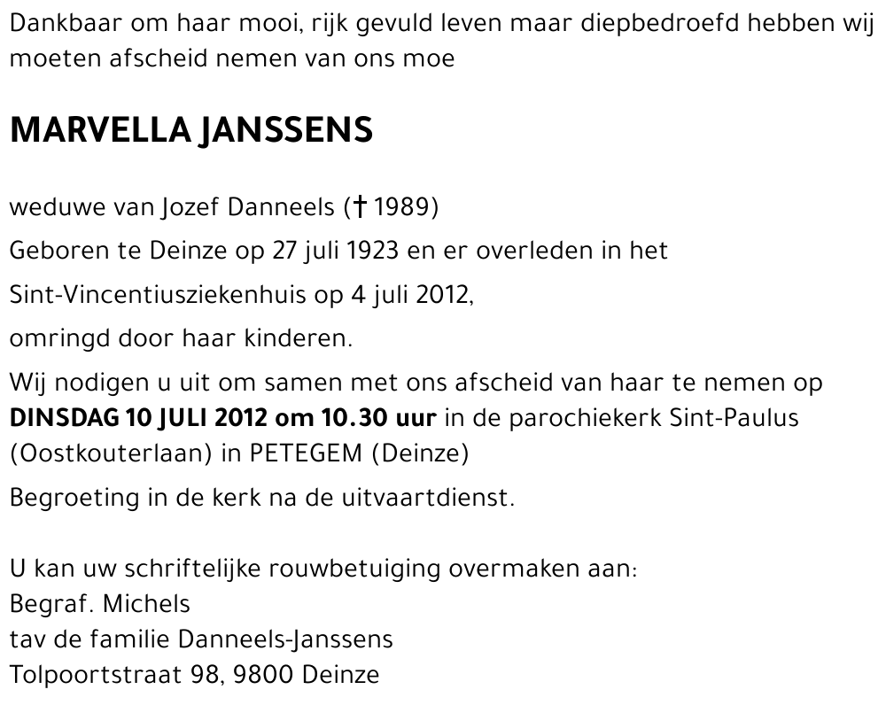 Marvella JANSSENS