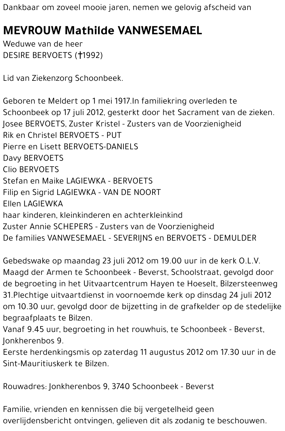 Mathilde VANWESEMAEL