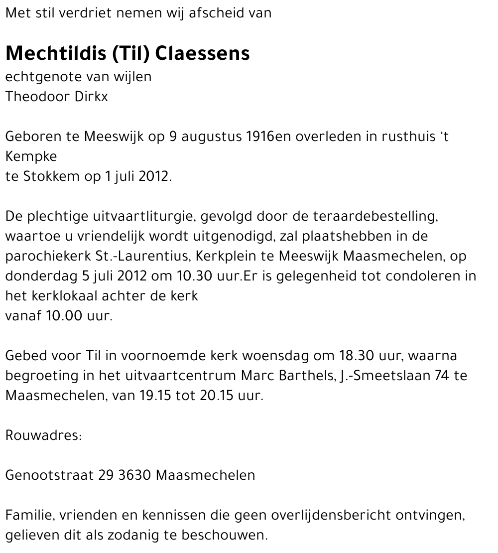 Mechtildis Claessens