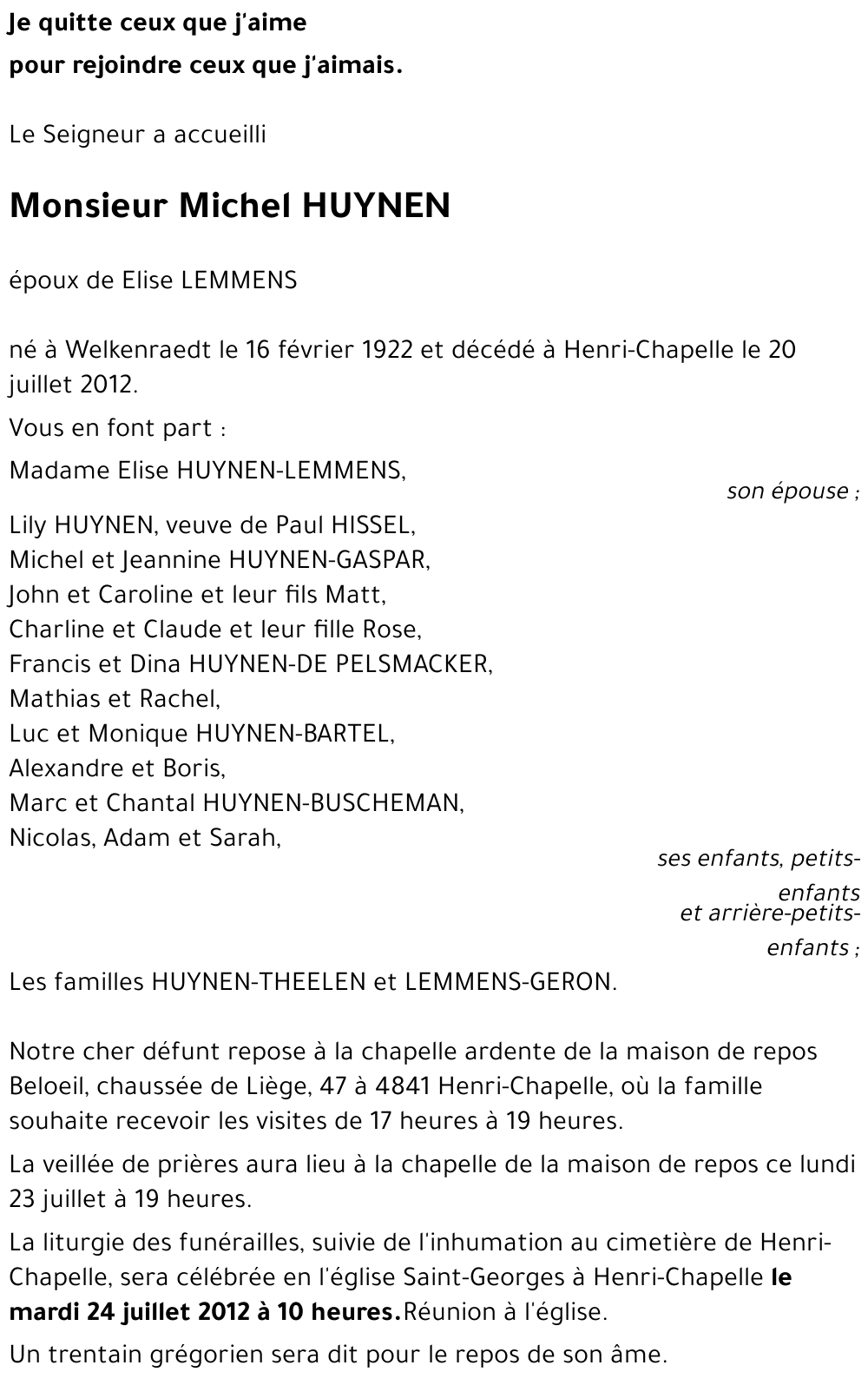 Michel HUYNEN