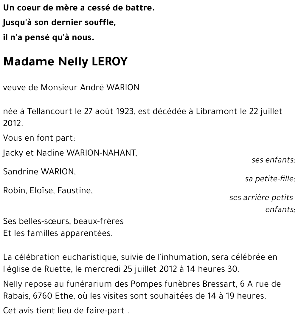 Nelly LEROY