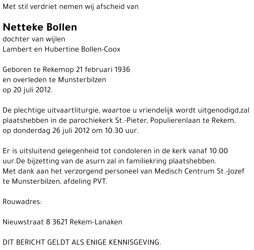 Netteke Bollen