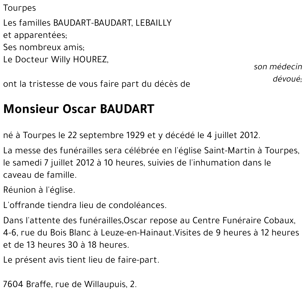 Oscar Baudart
