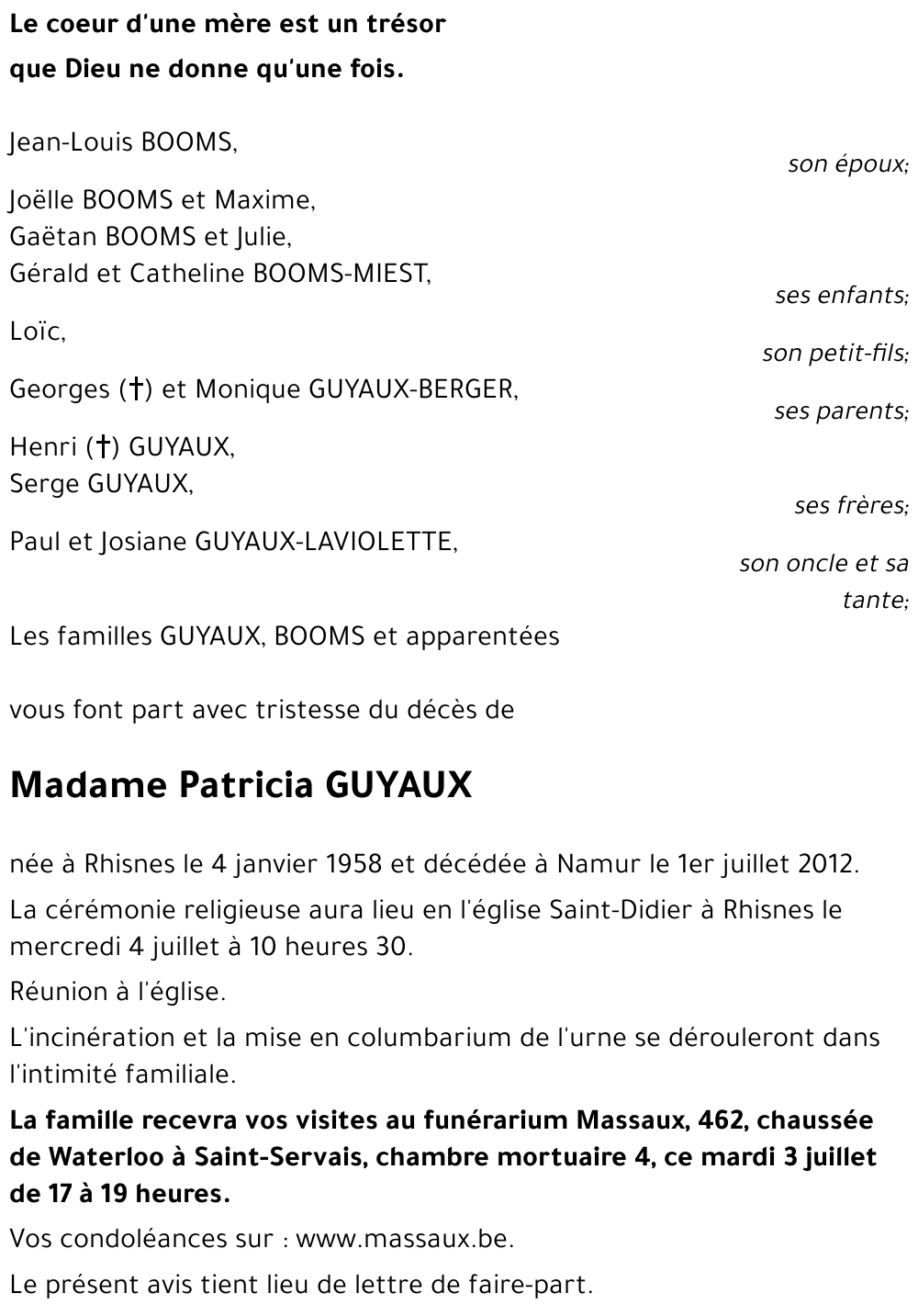 Patricia GUYAUX