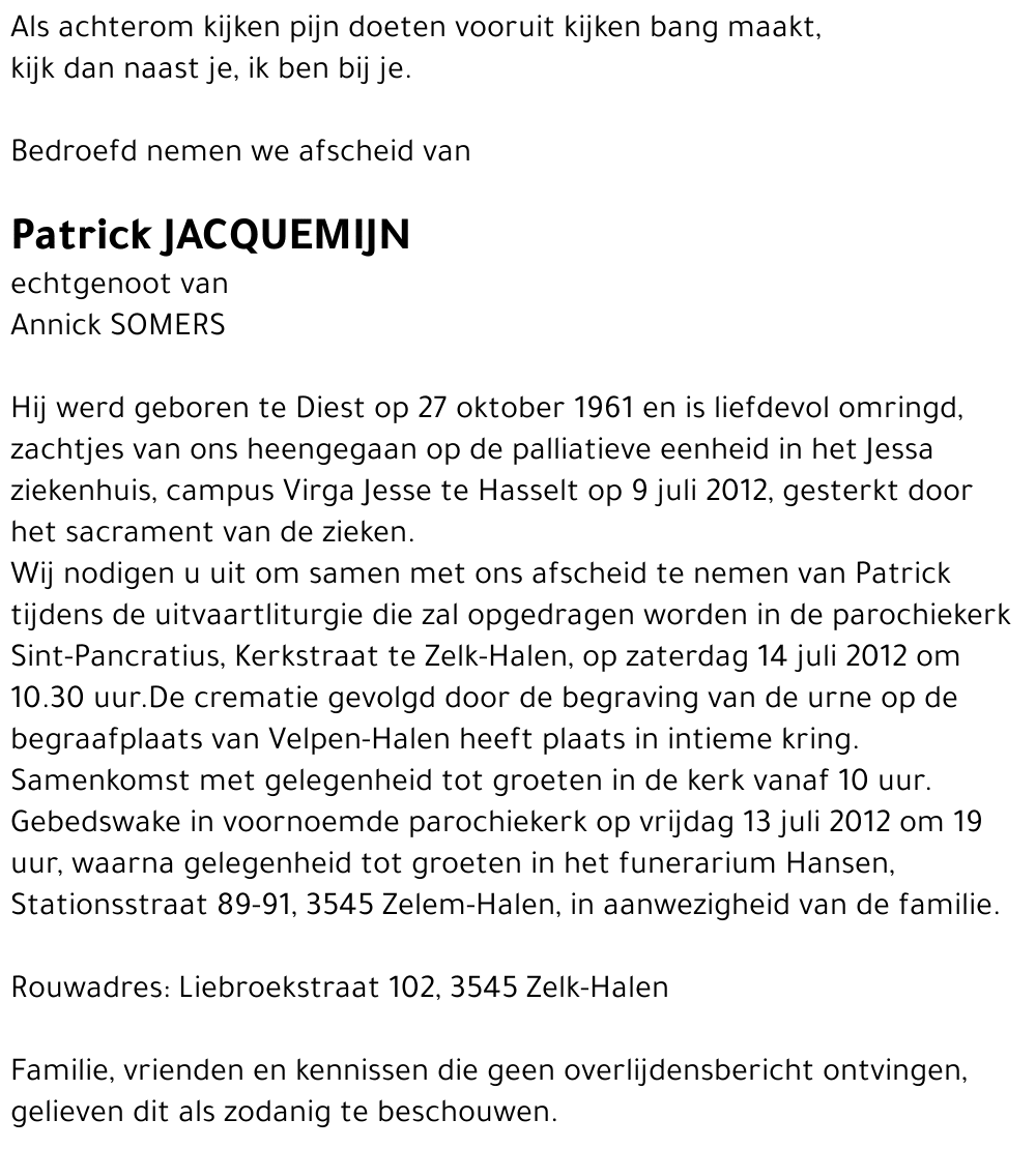 Patrick JACQUEMIJN