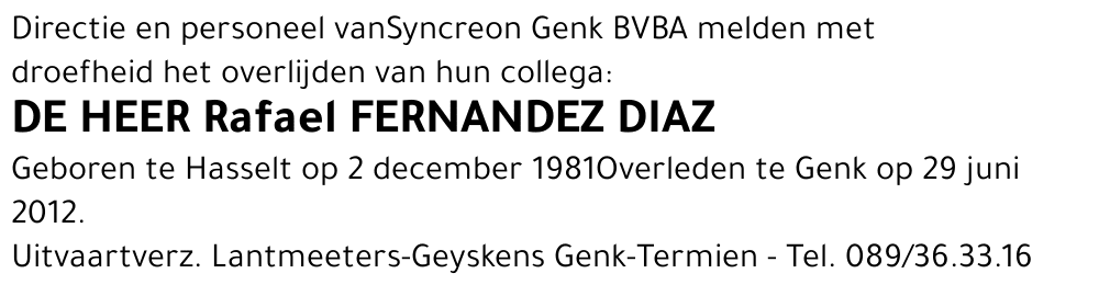 Rafael FERNANDEZ DIAZ