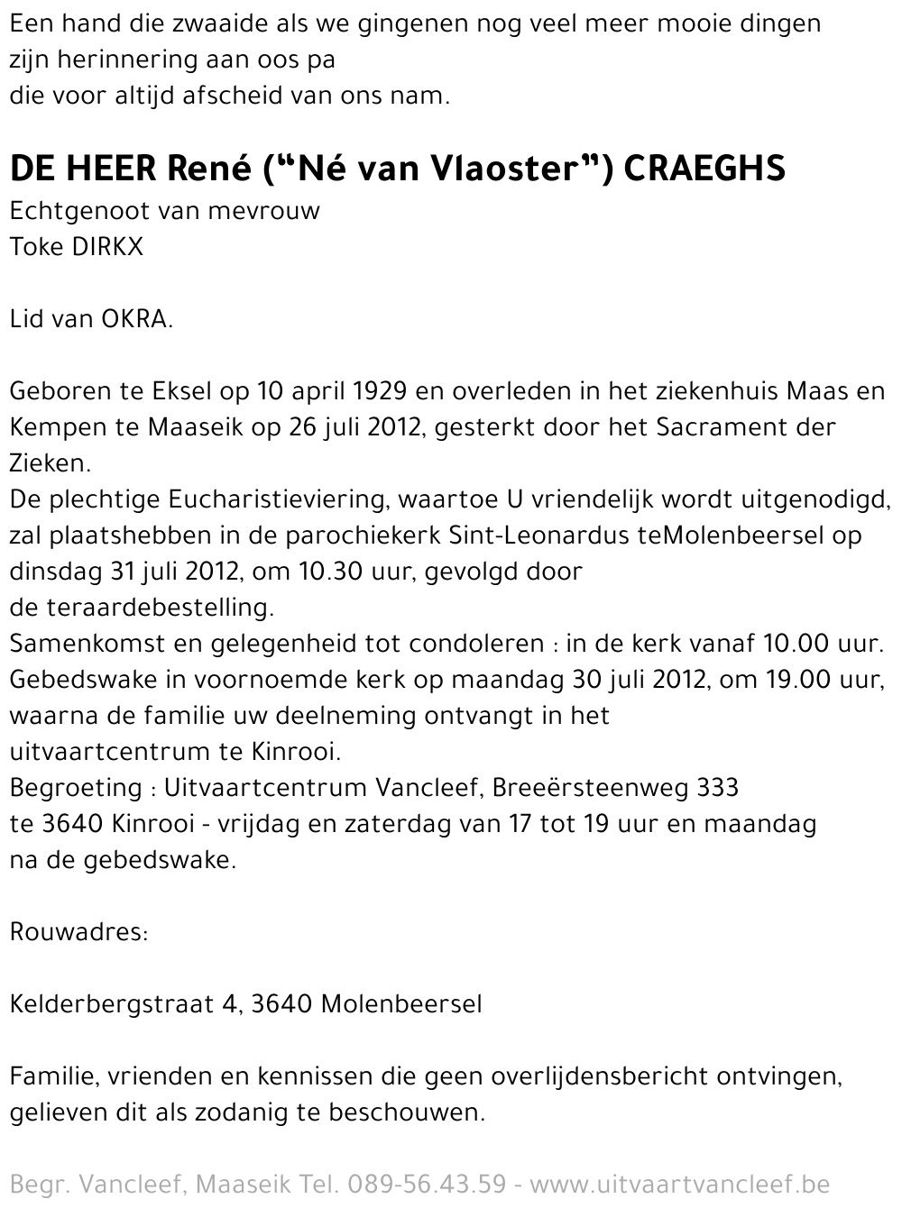 René Craeghs
